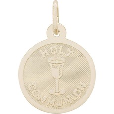 American Jewelry 14k Yellow Gold Holy Communion Disc Charm