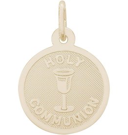 American Jewelry 14k Yellow Gold Holy Communion Disc Charm