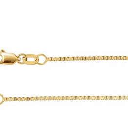 American Jewelry 14k Yellow Gold .90mm Box Chain (18")
