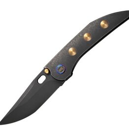 We Knife Co. Ltd. Stainless Steel Blade Titanium Handle Stonewash Framelock Knife