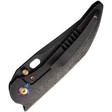 We Knife Co. Ltd. Stainless Steel Blade Titanium Handle Stonewash Framelock Knife