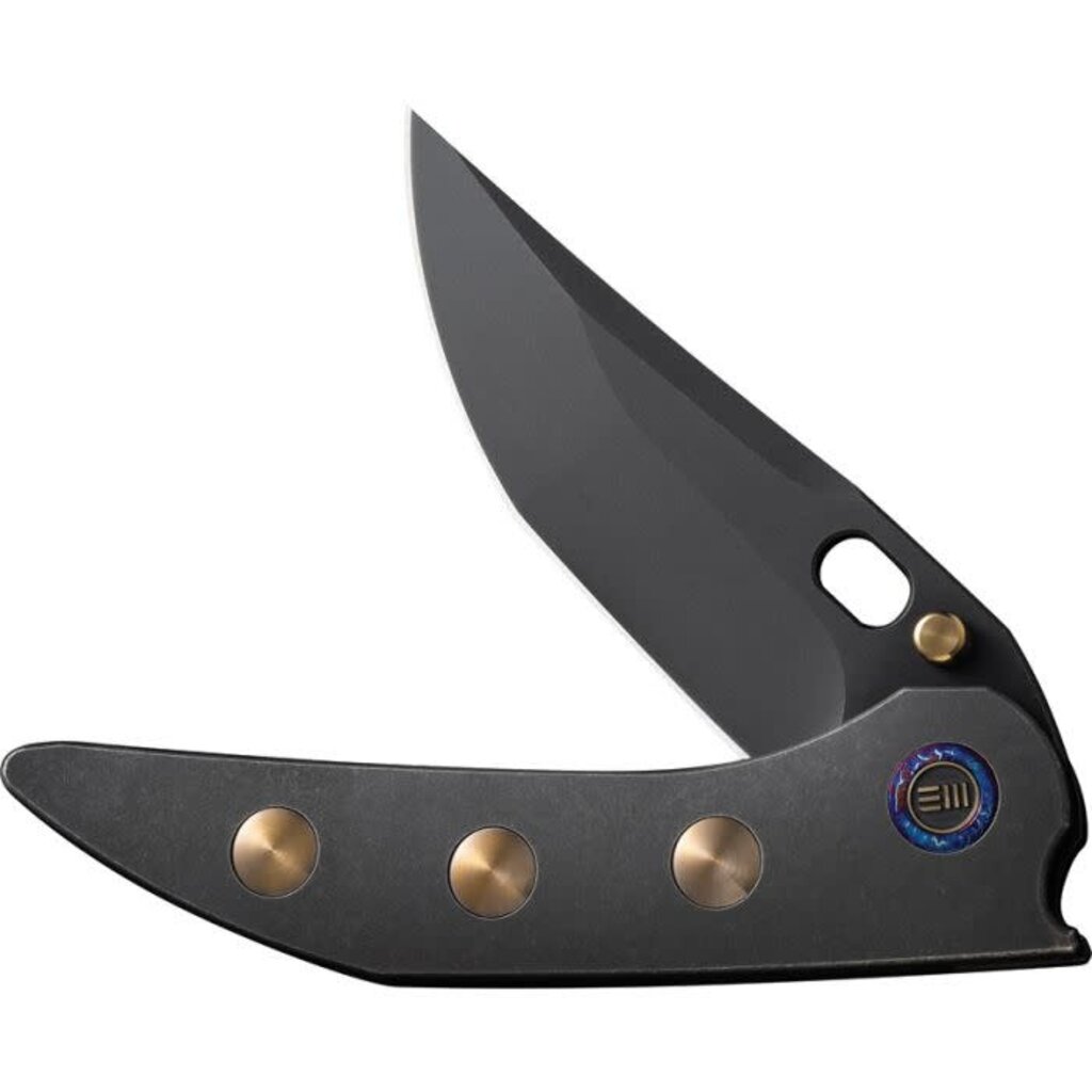 We Knife Co. Ltd. Stainless Steel Blade Titanium Handle Stonewash Framelock Knife