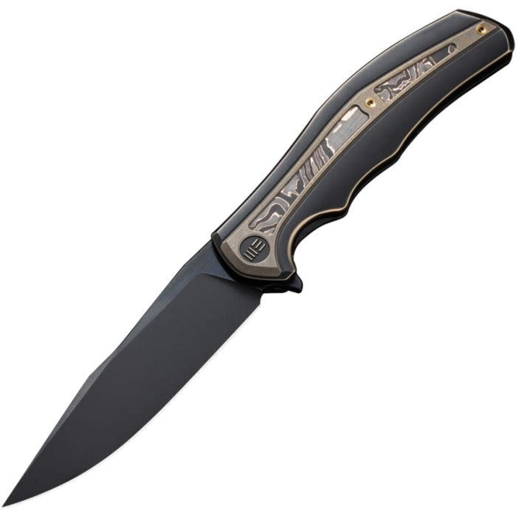 We Knife Co. Ltd. Stainless Steel Blade Titanium Handle Stonewash Framelock Knife