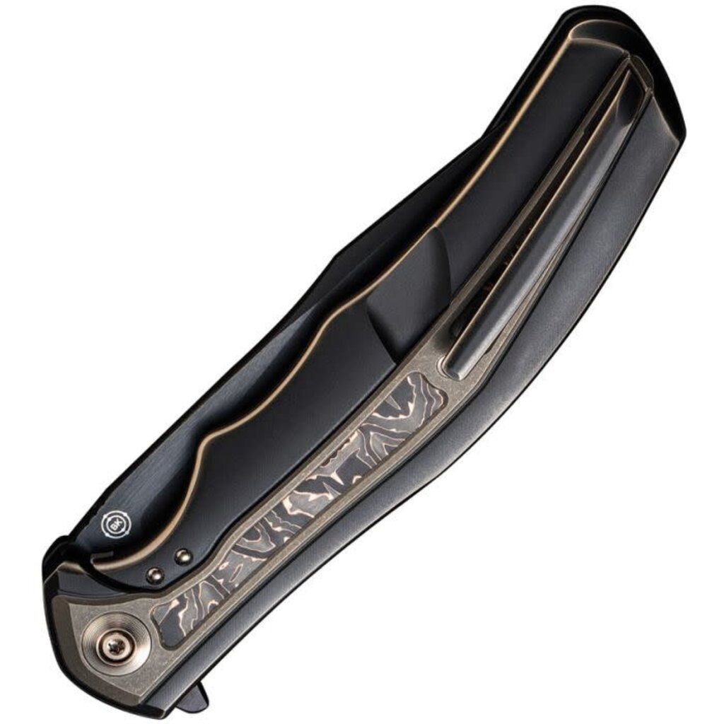 We Knife Co. Ltd. Stainless Steel Blade Titanium Handle Stonewash Framelock Knife
