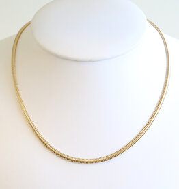 American Jewelry ESTATE 14k Yellow Gold 3.25mm Snake Chain (18")