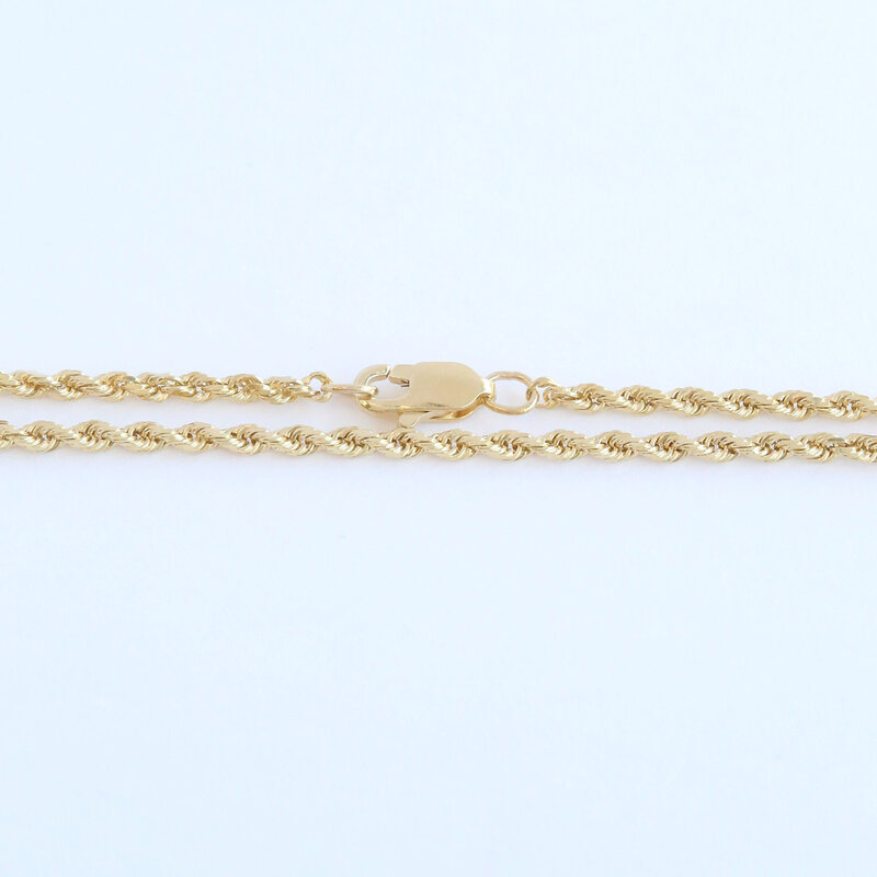 American Jewelry ESTATE 14k Yellow Gold 3.5mm Rope Chain (20")