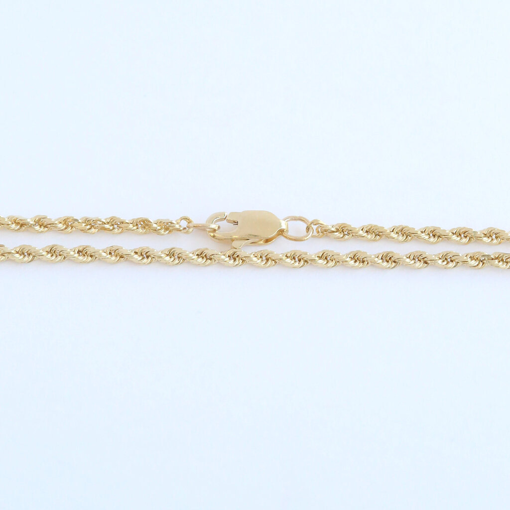 American Jewelry ESTATE 14k Yellow Gold 3.5mm Rope Chain (20")