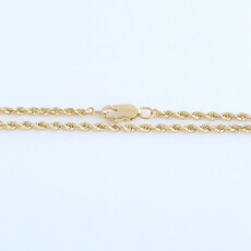 American Jewelry ESTATE 14k Yellow Gold 3.5mm Rope Chain (20")