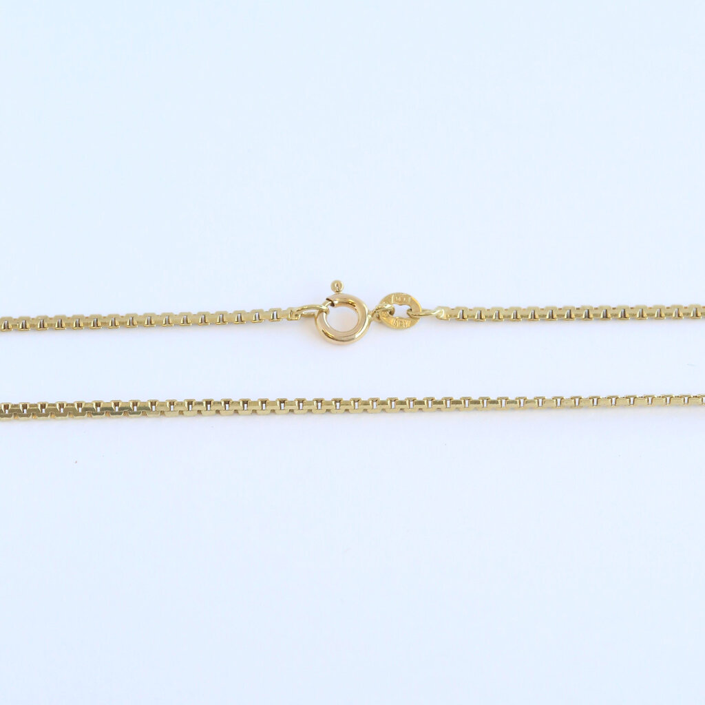 American Jewelry ESTATE 14k Yellow Gold Boston Link Chain Necklace (20")