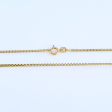 American Jewelry ESTATE 14k Yellow Gold Boston Link Chain Necklace (20")