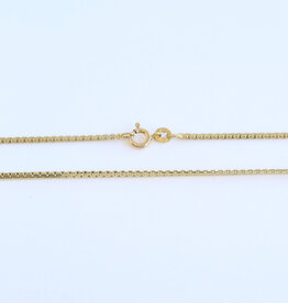 American Jewelry ESTATE 14k Yellow Gold Boston Link Chain Necklace (20")