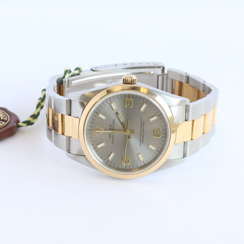 Rolex Pre-Owned Rolex Two Tone Oyster Perpetual Watch
