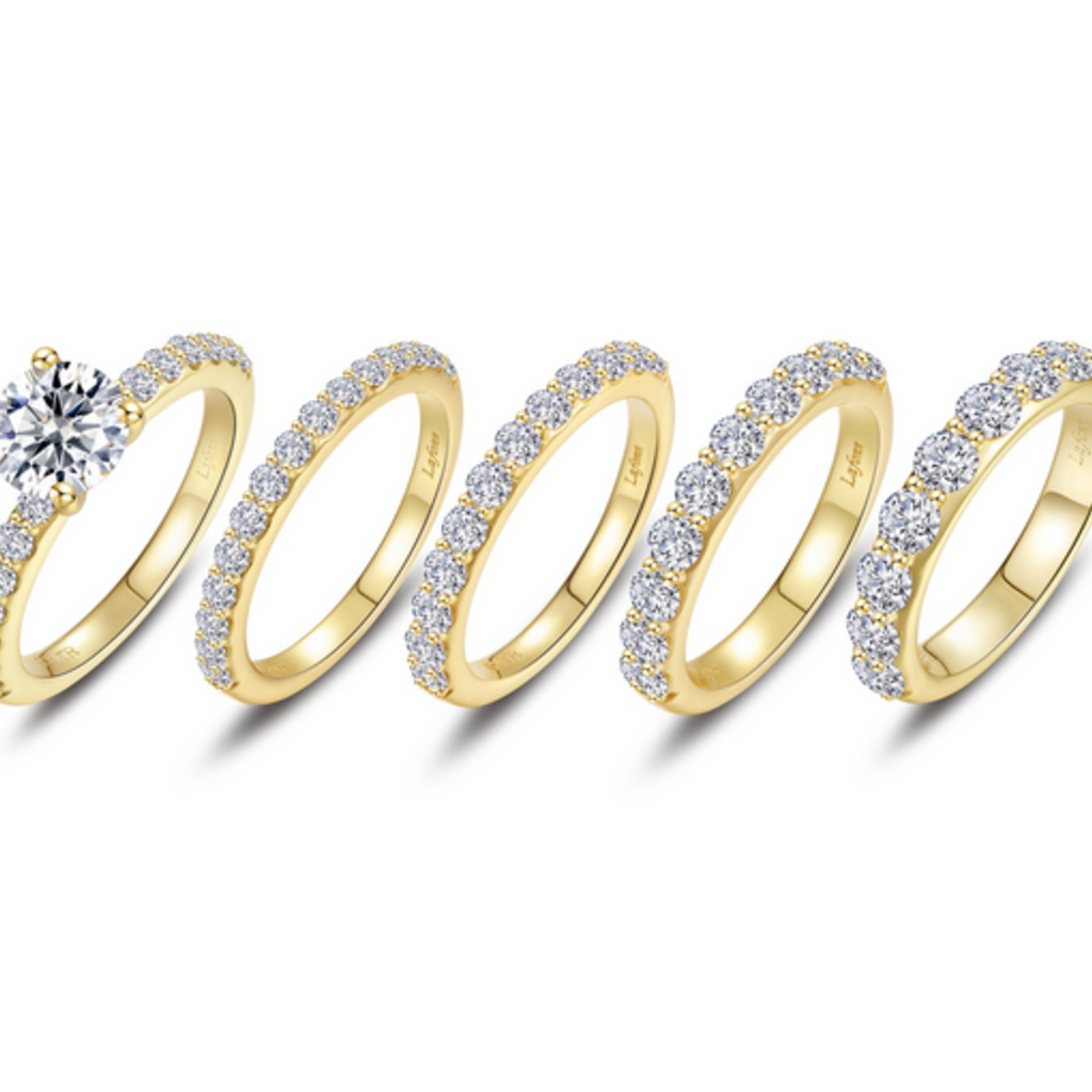 Lafonn Lafonn Sterling Silver Plated Divine Engagement Bands