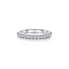 Lafonn Lafonn Sterling Silver Plated Divine Engagement Bands