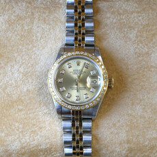 Rolex Rolex Two-Tone Ladies Datejust with Diamond Dial and 26mm Diamond Bezel