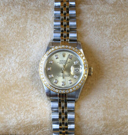 Rolex Rolex Two-Tone Ladies Datejust with Diamond Dial and 26mm Diamond Bezel