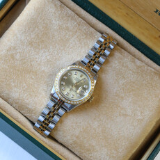 Rolex Rolex Two-Tone Ladies Datejust with Diamond Dial and 26mm Diamond Bezel
