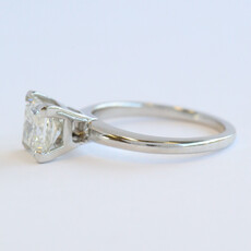 American Jewelry 14k White Gold 1.52ct K/SI2 GIA Princess Cut Solitaire Engagement Ring
