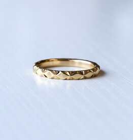 American Jewelry Diamond Faceted Stackable Wedding Band (2.5mm)