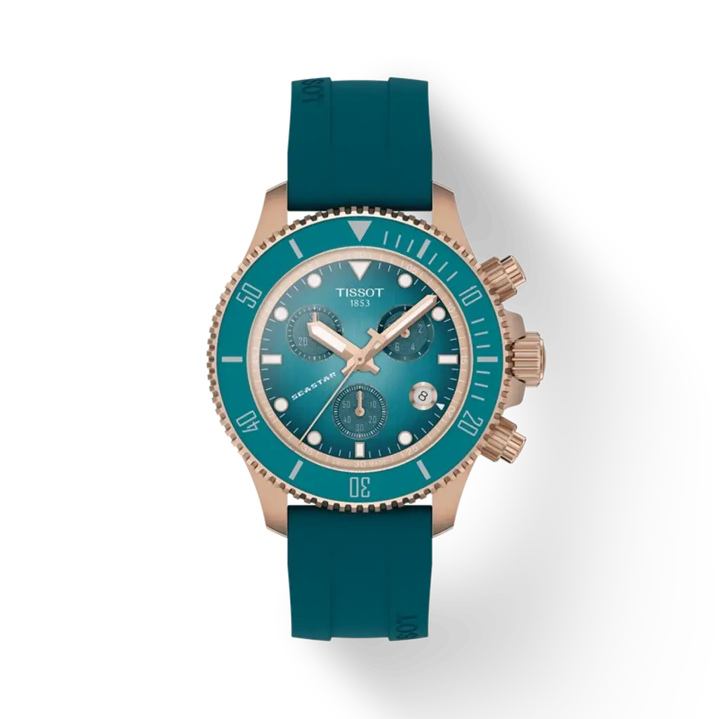 Tissot Tissot Seastar 1000 Quartz Chronograph 38mm w/ Turqouise Dial