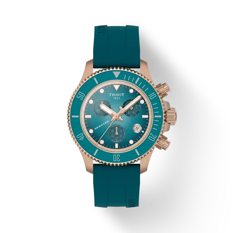 Tissot Tissot Seastar 1000 Quartz Chronograph 38mm w/ Turqouise Dial