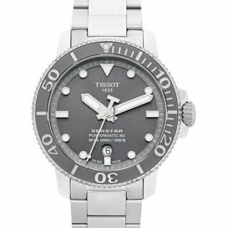 Tissot Tissot Gents Seastar 1000 Watch w/ Grey Dial