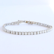 American Jewelry 14k White Gold 8.28ctw Diamond Tennis Bracelet (7.5")