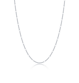 Lafonn Lafonn Sterling Silver Stella Mirror Link Chain (16"-18")