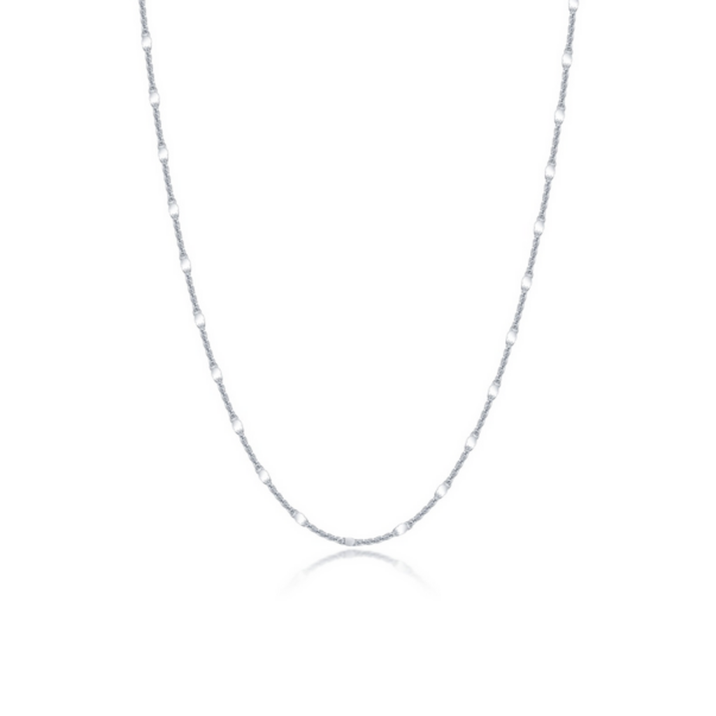Lafonn Lafonn Sterling Silver Stella Mirror Link Chain (16"-18")