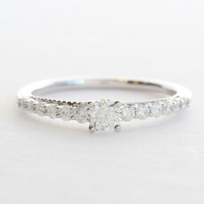 American Jewelry 14k White Gold .49ctw (.23ctr) Diamond Solitaire Ring