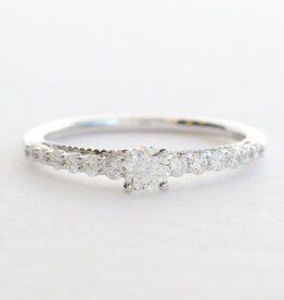 American Jewelry 14k White Gold .49ctw (.23ctr) Diamond Solitaire Ring