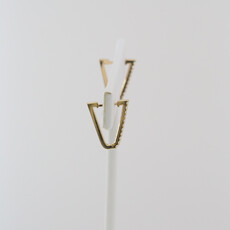 American Jewelry 14k Yellow Gold .33ctw Diamond Triangle Hoop Earrings