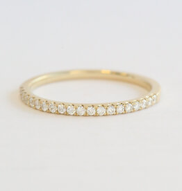 American Jewelry 14k Yellow Gold .20ctw Diamond Straight Wedding Band