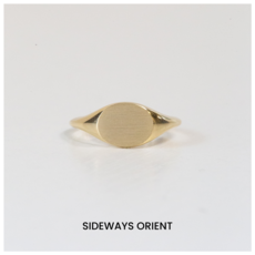 American Jewelry American Classic Oval Signet Ring | Ladies