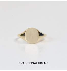 American Jewelry American Classic Oval Signet Ring | Ladies