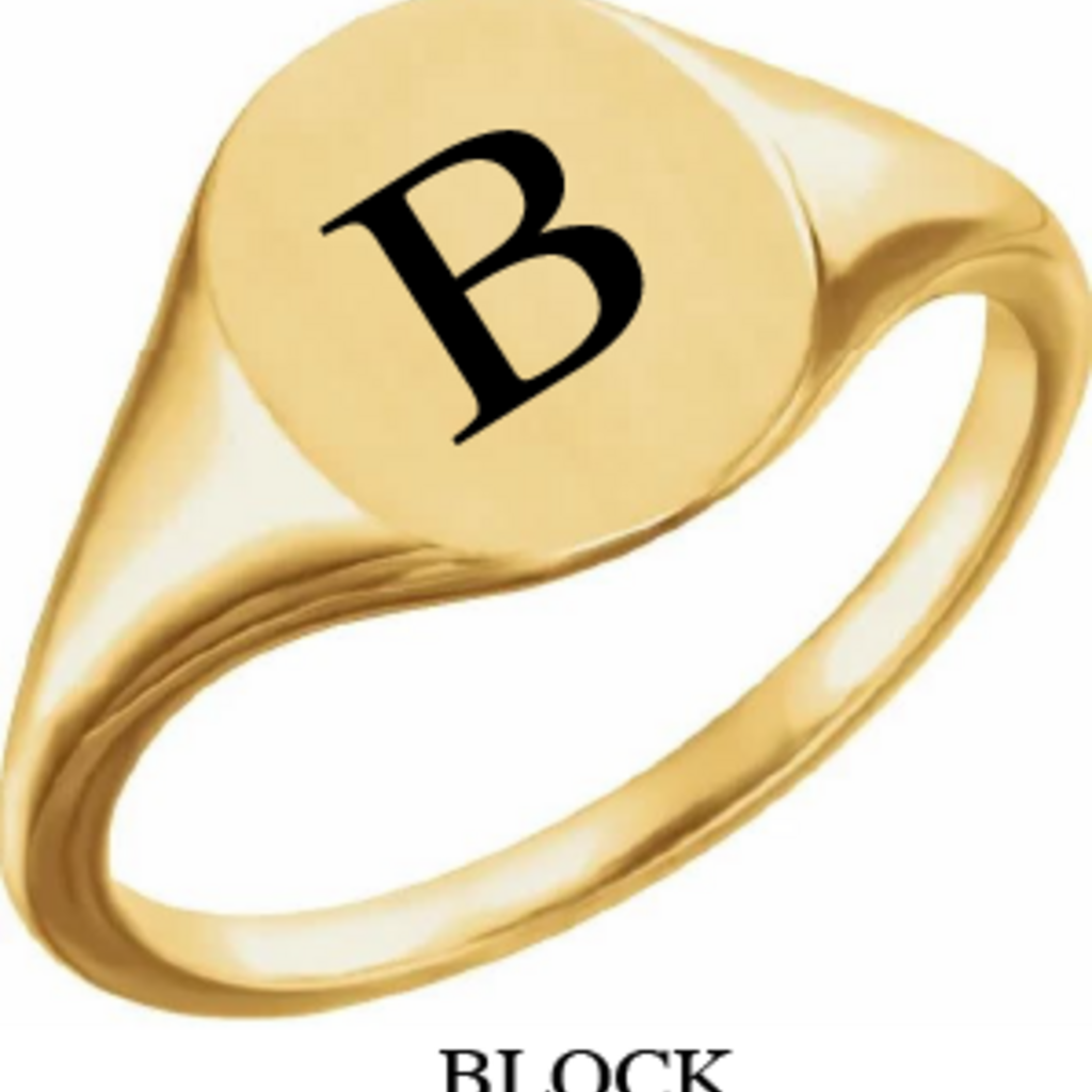 American Jewelry American Classic Oval Signet Ring | Ladies