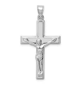 American Jewelry 14k White Gold Crucifix Pendant (NO CHAIN)
