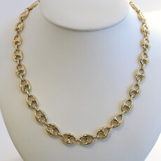 American Jewelry ESTATE 14k Yellow Gold Mariner Link Chain Necklace