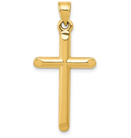 American Jewelry 14k Yellow Gold 30mm Latin Cross Pendant (NO CHAIN)