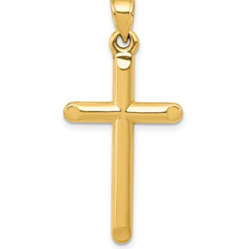 American Jewelry 14k Yellow Gold 30mm Latin Cross Pendant (NO CHAIN)
