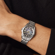 Shinola Shinola Circadian Monster Automatic 36mm Watch, Silver with MOP Dial