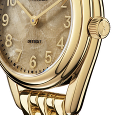 Shinola Shinola Derby 30mm Gold Tone with Petoskey Stone Dial