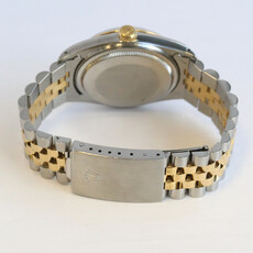 Rolex Pre-Owned Rolex 1987 Two-Tone Datejust w/ Blue Mother of Pearl Dial & Diamond Markers