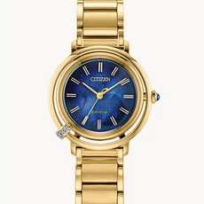 Citizen Citizen Eco-Drive L Arcy Gold Tone Watch w/ Blue Dial