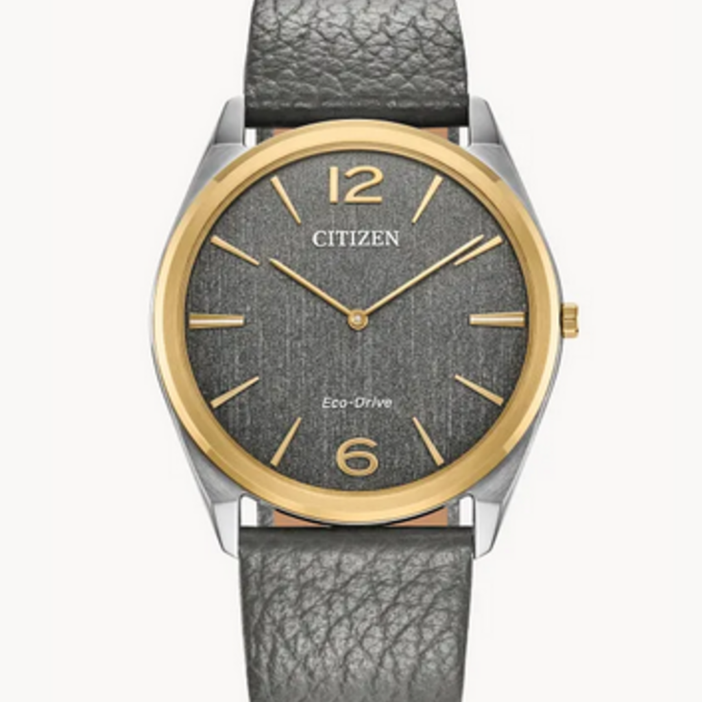 Citizen Citizen Eco-Drive Suratto Watch w/ Grey Dial & Leather Band