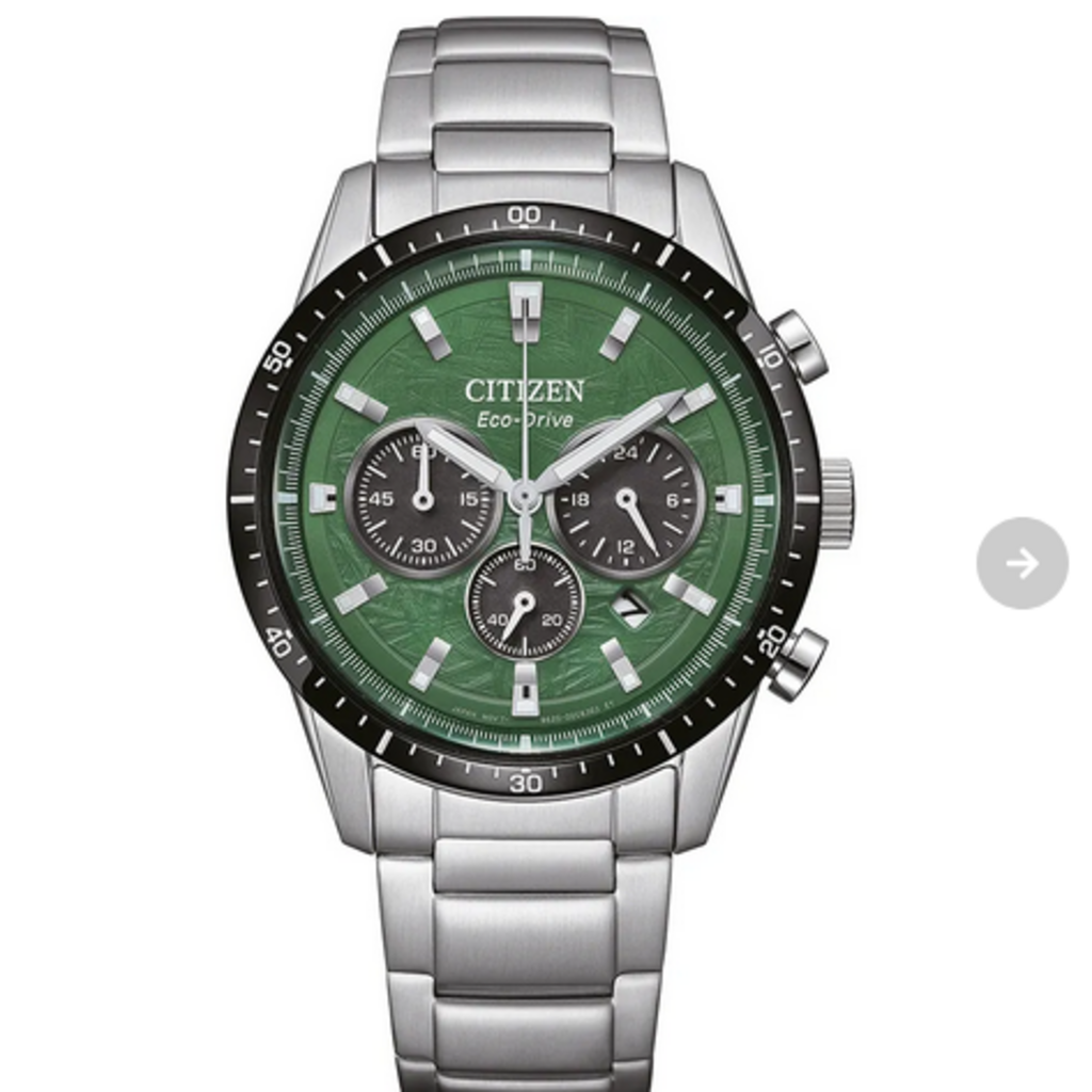 Citizen Citizen Eco-Drive Sport Watch w/ Green Chronograph Dial