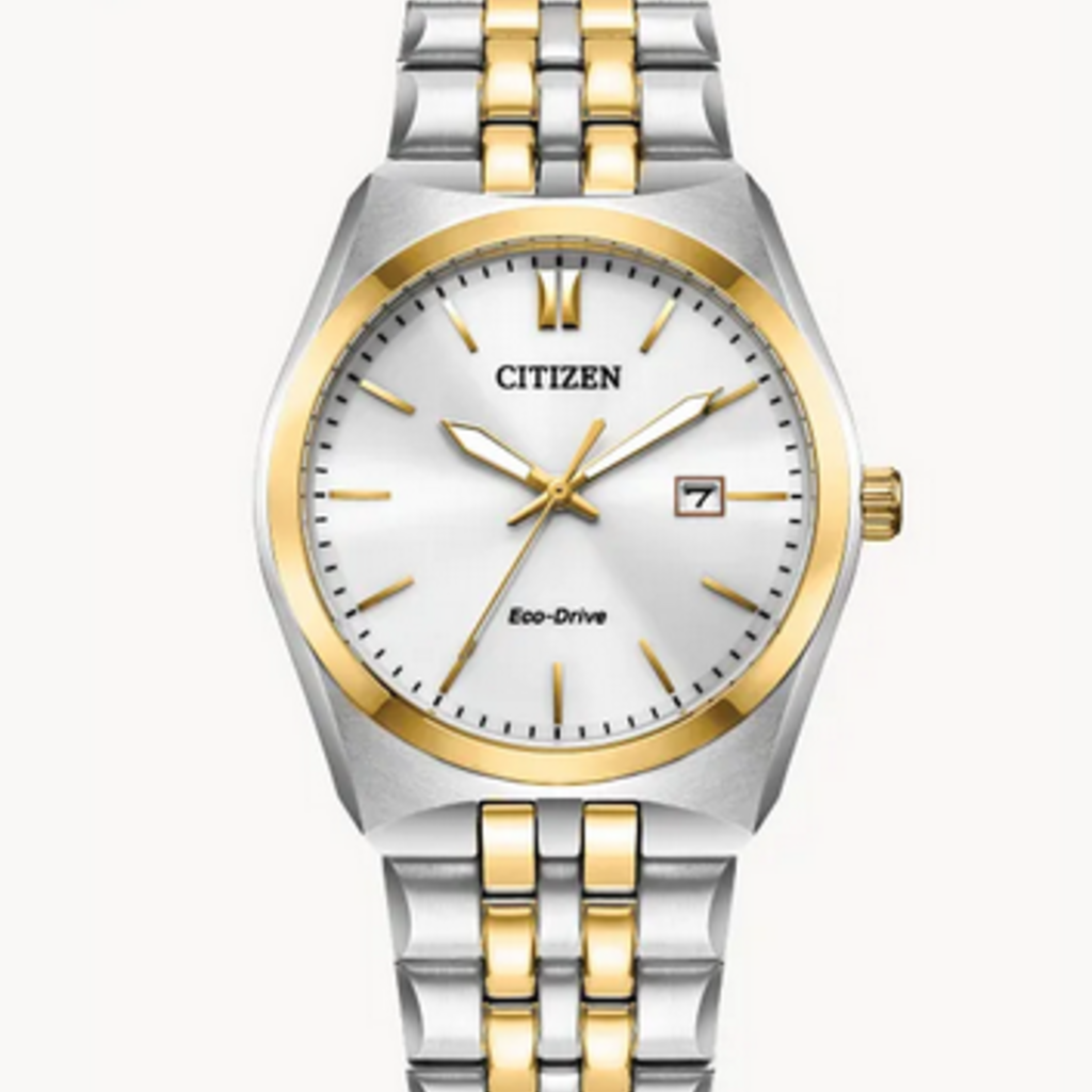 Citizen Citizen Eco-Drive Two Tone Corso Watch w/ White Dial