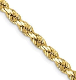 American Jewelry 14K Yellow Gold 20" Hollow Rope Chain 4mm