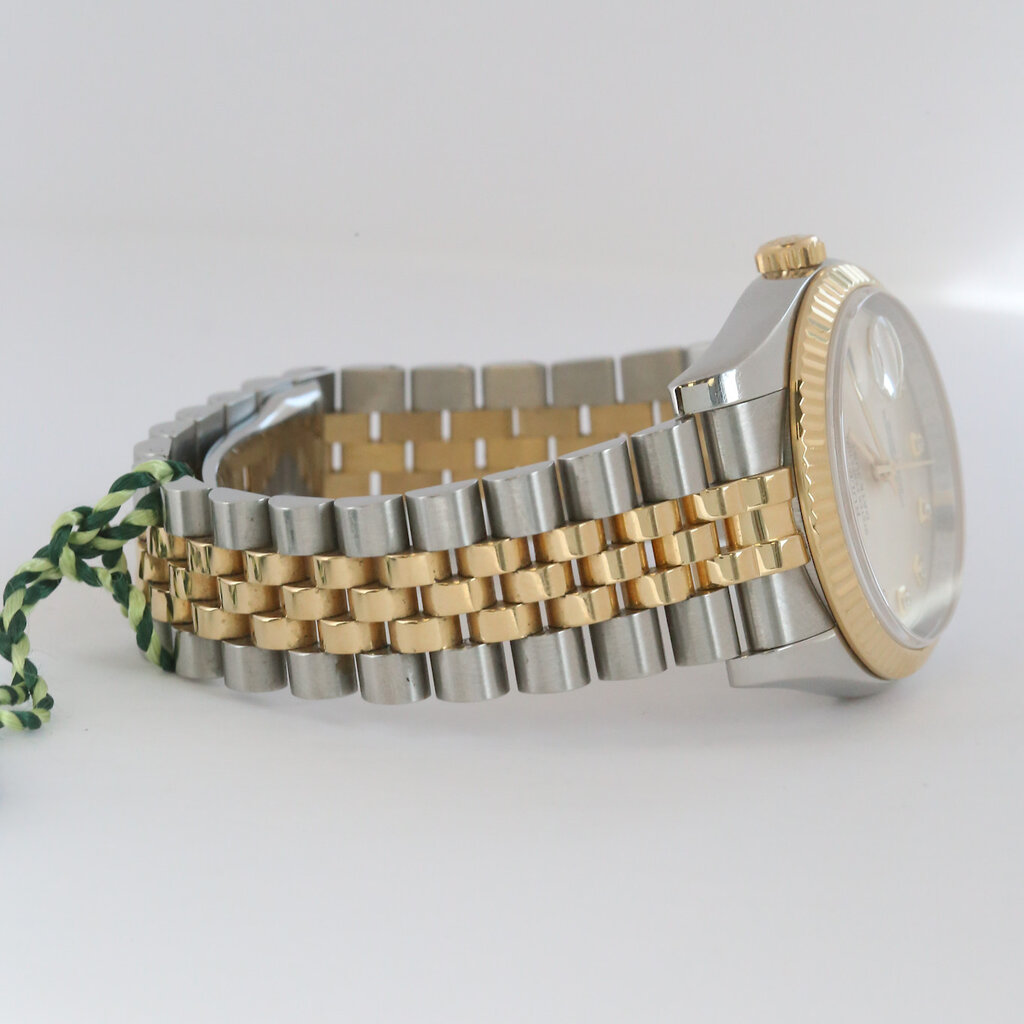 Rolex 36mm Pre-Owned Rolex Two-Tone Oyster Perpetual Datejust Watch w/ Diamond Markers (2010)