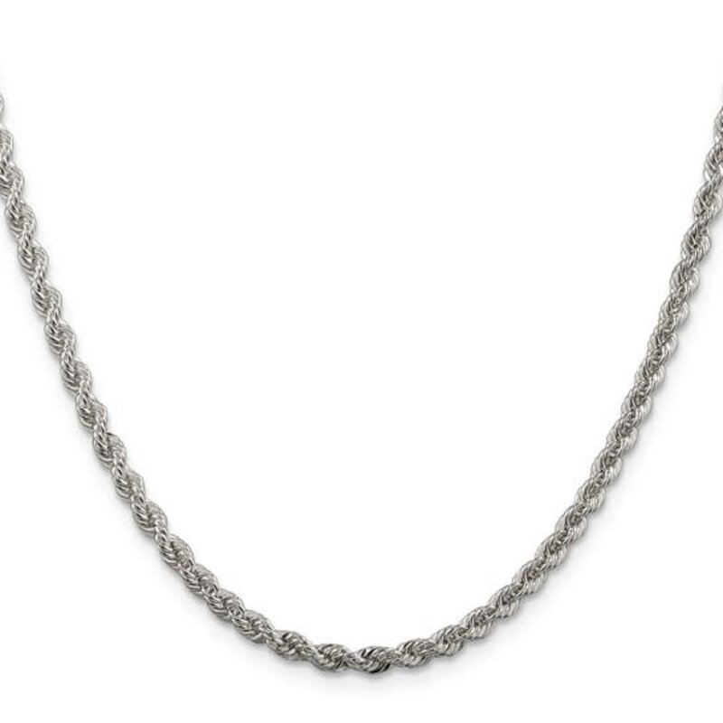 Chisel Sterling Silver 2.5mm Rope Chain (20")